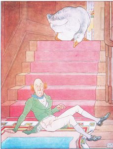 Dort traf ich einen alten Mann, der nicht beten wollte, ich packte ihn am linken Bein und warf ihn die Treppe hinunter von Leonard Leslie Brooke